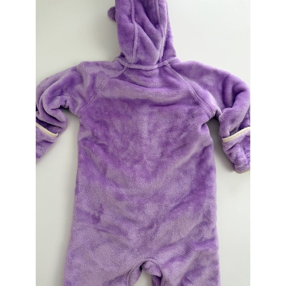 Columbia Baby 18-24M Purple Fleece Bunting Hooded Animal Ears Snowsuit - Picture 4 of 12